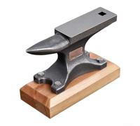 Mini enclume plate en acier de 12,9 cm pour fabrication de bijoux en corne | Cornes plates et rondes, idéales pour la formation de fils, la formation d'anneaux, la fabrication de bijoux