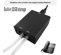 Mini enregistreur d'appel téléphonique",enregistrement de la voix téléphonique sans ordinateur,statique automatique,date et heure,tampon sur fichier enregistré,"32 Go - Type TELREC05 32G
