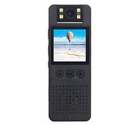 Mini Enregistreur Vidéo, Mini Caméra Vidéo Surveillance Mobile Objectif Pivotant 180 Degrés Clip Arrière Connexion WIFI 1080P pour les Dossiers de Conférence