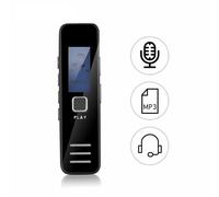 Mini enregistreur vocal audio numérique professionnel prend en charge la lecture du son avec un stylo d'enregistrement de haut-parleur, doré