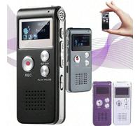 Mini enregistreur vocal numérique, adapté pour l'enregistrement de conférences - convient aux étudiants, enseignants, journalistes Nécessite un adaptateur pour se connecter au smartphone Polychlorures