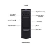 Mini enregistreur vocal numérique HD 1080P",portable,vidéo,corps révélateur,appareil photo,mini poche,clip,vidéo,son,"stylo statique - Type Black-32 GO