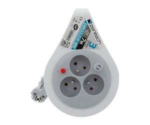 Mini enrouleur 3 Prises, câble 7 m Watt&Co