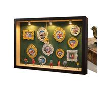 Mini Ensemble d'affichage Diorama - Kit de scène Compact, Module de Cadre d' décoratif, Panneau d'accent de pièce Artistique | Etagère Murale Ornement Installation pour Femmes Hommes Adolescents