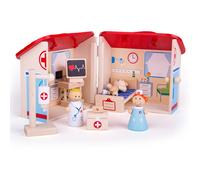 Mini ensemble de jeu d'hôpital en bois