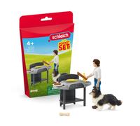 Schleich Jeu de construction HORSE CLUB Mini Monde – Tom s'occupe du barbecue