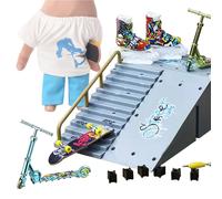 Mini ensemble de jouets de Skateboard à doigt, 11 pièces, rampe, scooter, nouveauté, jeu interactif Parent-enfant, cadeaux pour enfants