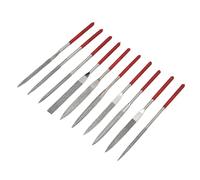Mini Ensemble de Limes à Aiguilles, Robuste, Durable, Poignée Confortable, Lime à Pratique, Lime à Découper pour une Gamme Complète de Mise en Forme, 10 Pièces (5 * 180mm)