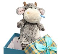 Mini Ensemble De Porte-clés En Peluche Vache Et Cochon | Mignon Animal De Ferme Doux En Sac À Dos Charme Pendentif | Kawaii Vache Cochon Sanglier Peluche Sac Décoration | Mini Jouet Ṕlush Anti