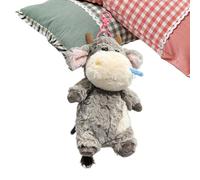 Mini Ensemble De Porte-clés En Peluche Vache Et Cochon | Mignon Animal De Ferme Doux En Sac À Dos Charme Pendentif | Kawaii Vache Cochon Sanglier Peluche Sac Décoration | Mini Jouet Ṕlush Anti
