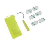 Mini ensemble de rouleaux de peinture pour un contrôle précis, facile à nettoyer, pour projets DIY et peinture murale