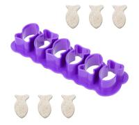 Mini Ensemble d'Emporte-Pièces en Forme de Poisson Rouge, 6 Poissons en Plastique Emporte-Pièce en Forme de Poisson Moule de Cuisson pour Friandises pour Biscuits Chocolat Gadgets de Cuisine