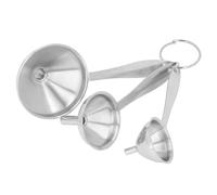 Mini Ensemble d'entonnoir en acier inoxydable - outil de cuisine compacte, matériau durable, taille multi-taille pour la garniture de vinaigre d'huile, lave-vaisselle facile et