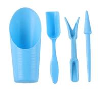 Mini Ensemble d'outils de Jardin, 4 Outils de Plantation manuels, Kit d'entretien des Plantes 'intérieur pour Le Jardinage, Bleu