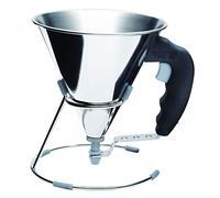 MINI ENTONNOIR A PISTON INOX AVEC SUPPORT 0.8 L