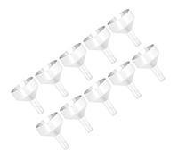 Mini Entonnoir en Alliage D'Aluminium, Durable Lot de 10 Pièces | Réutilisable, facile à nettoyer, parfait pour les parfums, les huiles essentielles et les flacons à col serré.