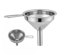 Mini entonnoir pour petites bouteilles en acier inoxydable 304, avec filtre, 3.4 pouces, cuisine en métal pour huiles et épices