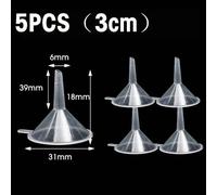 Mini Entonnoir Transparent,Petite Bouche,Liquide,Huile,Trémie En Plastique,Maison,Cuisine,École,Laboratoire,Fournitures Expérimentales,Outil,1-10 Pièces - Type A-5pcs (3cm)