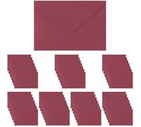Mini Envelopes Pack of 50 15,5 x 10,5 cm Burgundy Cssic Flip Envelopes,Wine Red 15,5 x 10,5 cm With Adhesive Seal ENVELOPPE