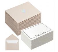 Mini Enveloppe, Enveloppes, 50 pièces 10,5×7cm, Blanc