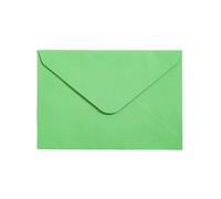Mini Enveloppes- Lot de 10 pcs 18 x 13 cm Petite Enveloppe Flip Classique, Enveloppes Adhésives, Enveloppe Carrées Kraft, pour Mariage,les anniversaire,la saison graduation (Vert)