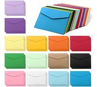 Mini Enveloppes, VEGCOO Petite Enveloppe, 70 Pièces 14 Multi Couleur Enveloppe pour Mariage de Cartes, Fournitures de Fête d'Anniversaire, Noël Thanksgiving 11,5 x 8,2 cm