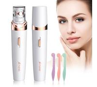 Mini Epilateur, épilateur Facial pour Femme 2 en 1, Rasoir Visage Femme électrique sans fil avec lumière LED, appareil d'épilation pour le visage, les aisselles, les jambes, les bras, le bikini