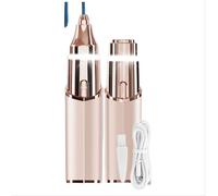 Mini épilateur rechargeable portable en forme de rouge à lèvres Gold