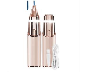 Mini épilateur rechargeable portable en forme de rouge à lèvres Gold