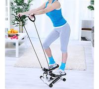 Mini équipement d'exercice à Domicile avec Affichage électronique, Mini Fitness Twist Stepper avec Bandes de résistance