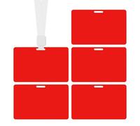 Mini Erasable Whiteboard for ID Badge - 5 Pieces Small Reusable Ballpoint