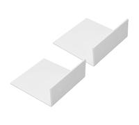 Mini étagère Murale Flottante en Acrylique, 2 Pièces, 6 Pouces, avec Adhésif, pour Afficher des Objets de Collection dans Le Bureau ou la Salle de Bain (White)