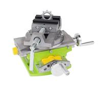 Mini étau de perceuse à colonne - Pince d'établi en métal, outil de fraisage robuste, petit support de travail à glissière transversale, réglage par vis rotative, d'aluminium haute densité, di