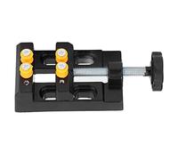 Mini étau de presse pour perceuse, mini pince d'établi en alliage d'aluminium, étau de table plat, outil serrage d'établi machine réglable pour bricolage bijoux, forage nu ire