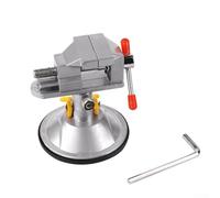 Mini étau de table avec base d'aspiration pour la fabrication de bijoux, le modélisme, les petites pièces électroniques, les loisirs créatifs, les loisirs, les mâchoires rotatives à 360 degrés (sans