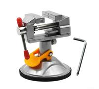 Mini étau de table avec base ventouse, mâchoire rotative à 360° pour loisirs créatifs, modélisme, bijoux, appareils électroniques, loisirs créatifs, rouge (sans vis)