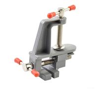Mini étau de table en aluminium pour la fabrication de bijoux, les loisirs et le modélisme - Pince d'établi en fonte d'aluminium avec mâchoire réglable, 8,6 x 9,9 x 4,1 cm, noir
