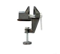 Mini étau de table en fonte à forte adhérence pour perçage, sciage et découpe de conduits - Pivote à 360 degrés fixe en usine Ouverture de 50 mm (Noir)