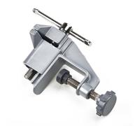 Mini étau de table pivotant pour établi, pince de réparation avec vis d'établi - Outil de bijoutier en alliage d'aluminium (10,6 cm)