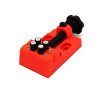 Mini étau de table pour loisirs, petits bijoutiers avec ouverture de 5,1 cm, étau anti-rayures en ABS rouge pour réparation de montres