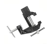 Mini étau de table rotatif pour bricolage, réparation de bijoux et électroniques, étau d'établi en fonte avec rotation à 360°, mâchoire de 33 x 31 x 5 mm, noir/argenté