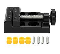 Mini étau d'établi de 2,2 pouces, pince de table à ouverture de mâchoire, mandrin en plastique, plage de serrage réglable, compact et portable pour la réparation de montres, de