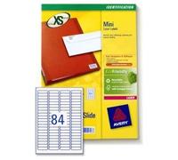 Mini étiquette d'adresse laser, 46 x 11,1 mm, blanc