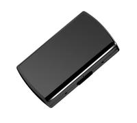 Mini étui à cigarettes en métal élégant, élégant et simple (12 Pcs 85mm, motif gun black)