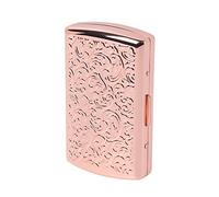 Mini étui à cigarettes en métal élégant, élégant et simple (12 Pcs 85mm, motif rose)