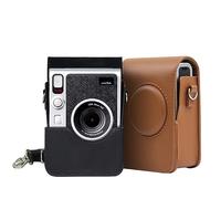 Mini étui de Rangement avec bandoulière pour Instax Mini Evo, étui de Protection pour Appareil Photo, étui Souple rétro pour Mini Appareil Photo (Marron)
