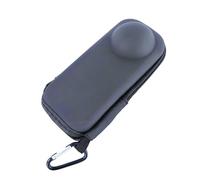 Mini étui de rangement pour appareil photo de sport Insta360 X5/X4, sac de transport de protection portable, résistant aux chocs, étanche, demi-fermeture éclair pour Insta 360 X5/X4, Noir , Mini étui