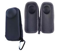 Mini étui de rangement pour Insta360 X5 X4, sac de protection pour appareil photo de sport, sac de voyage étanche, demi-fermeture éclair, sac de transport portable avec crochet et accessoires, Noir