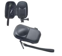 Mini-étui de Rangement pour Insta360 X6 Étui Rigide Antichoc Portable de Petite Taille en PU avec Housse de Protection et Mousqueton/dragonne, Noir