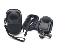Mini étui de rangement pour Insta360 X6 (pour bouchon d'objectif d'origine), coque de protection en polyuréthane rigide, bouton ouvert, sac de transport à accès rapide avec mousqueton et dragonne pour